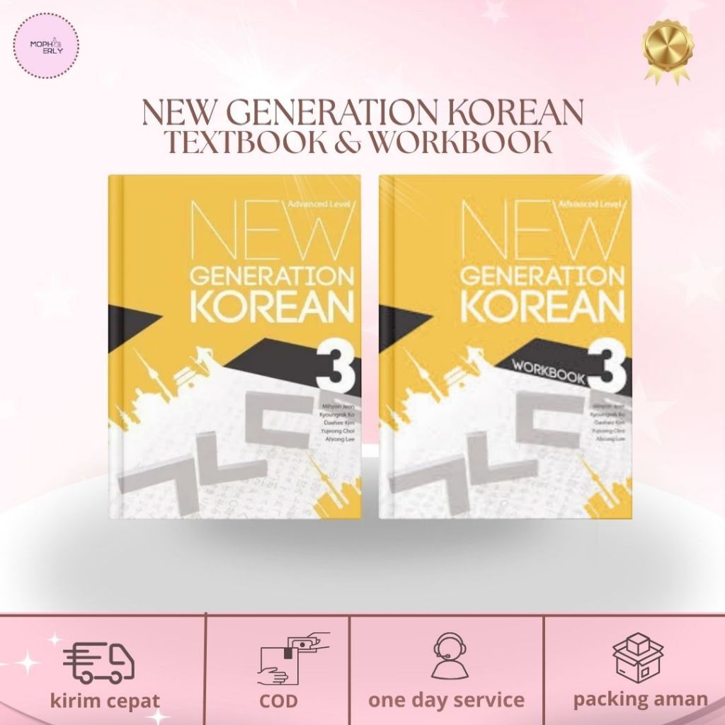 Buku Belajar Berbahasa Korea New Generation Korean 3 Textbook & Workbook