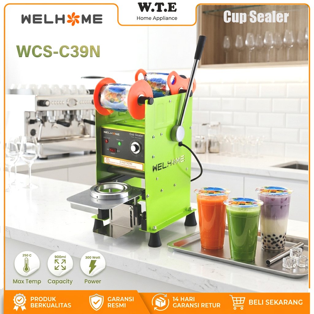 MESIN CUP SEALER SEALING MACHINE WKC C39/C37 Penutup/Penyegel Gelas Minuman