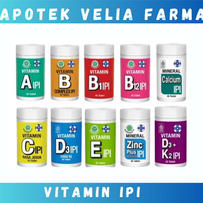 Vitamin A IPI, Vitamin B1 IPI, Vitamin B12 IPI, Vitamin B Complex IPI, Calcium IPI, Vitamin D3 IPI, 