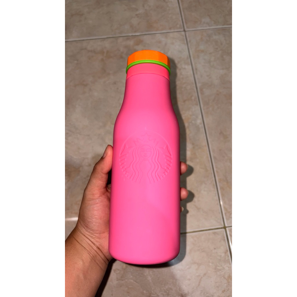STARBUCKS Tumbler Summer 2022 Stainless 16oz Bisa Dingin Panas Tropical Pink