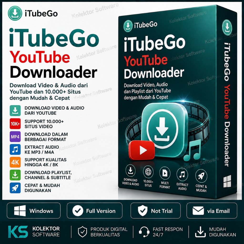 iTubeGo Youtube Downloader - Full Version, Lifetime