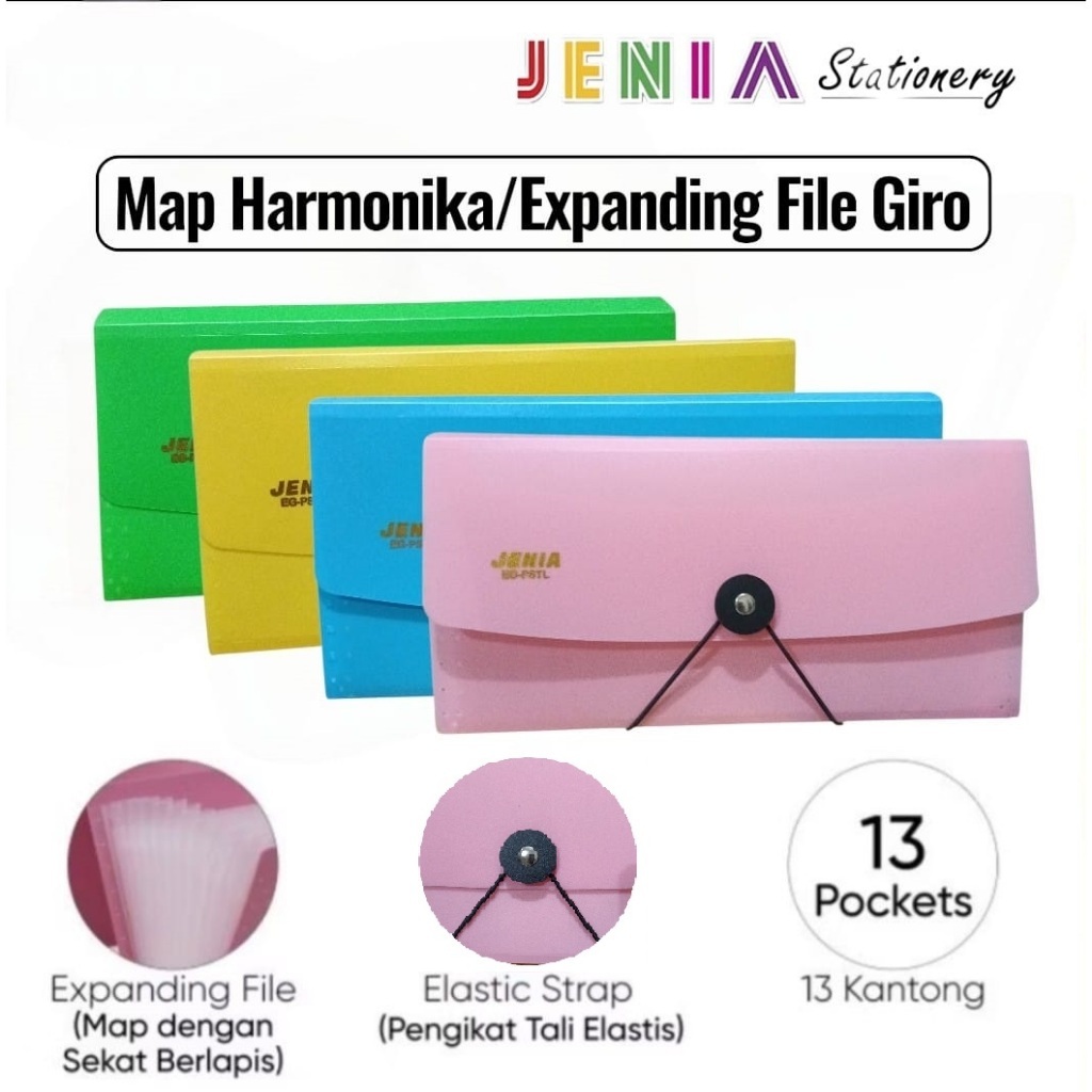 Map Harmonika Giro/Expanding File Giro Jenia