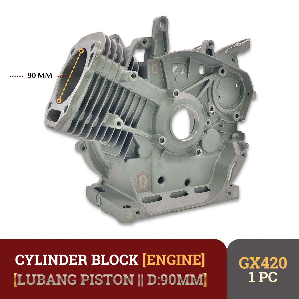 CYLINDER BLOCK GX420 ENGINE BLOK MESIN GX420 15HP 16HP DIAMETER 90MM