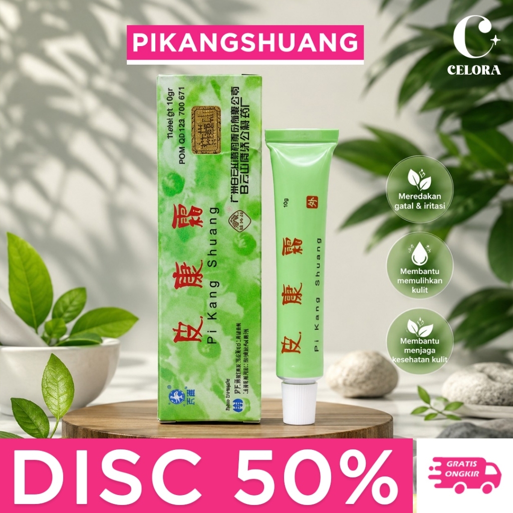 Salep Pi Kang Shuang 10g - Krim Gatal Kulit Bahan Alami