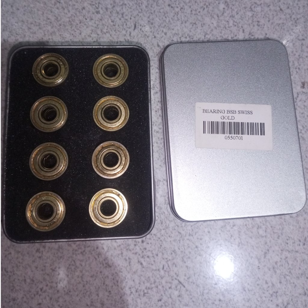Bearing BSB Swiss Gold Second Bekas Original – Bearing Sepatu Roda Inline Skate