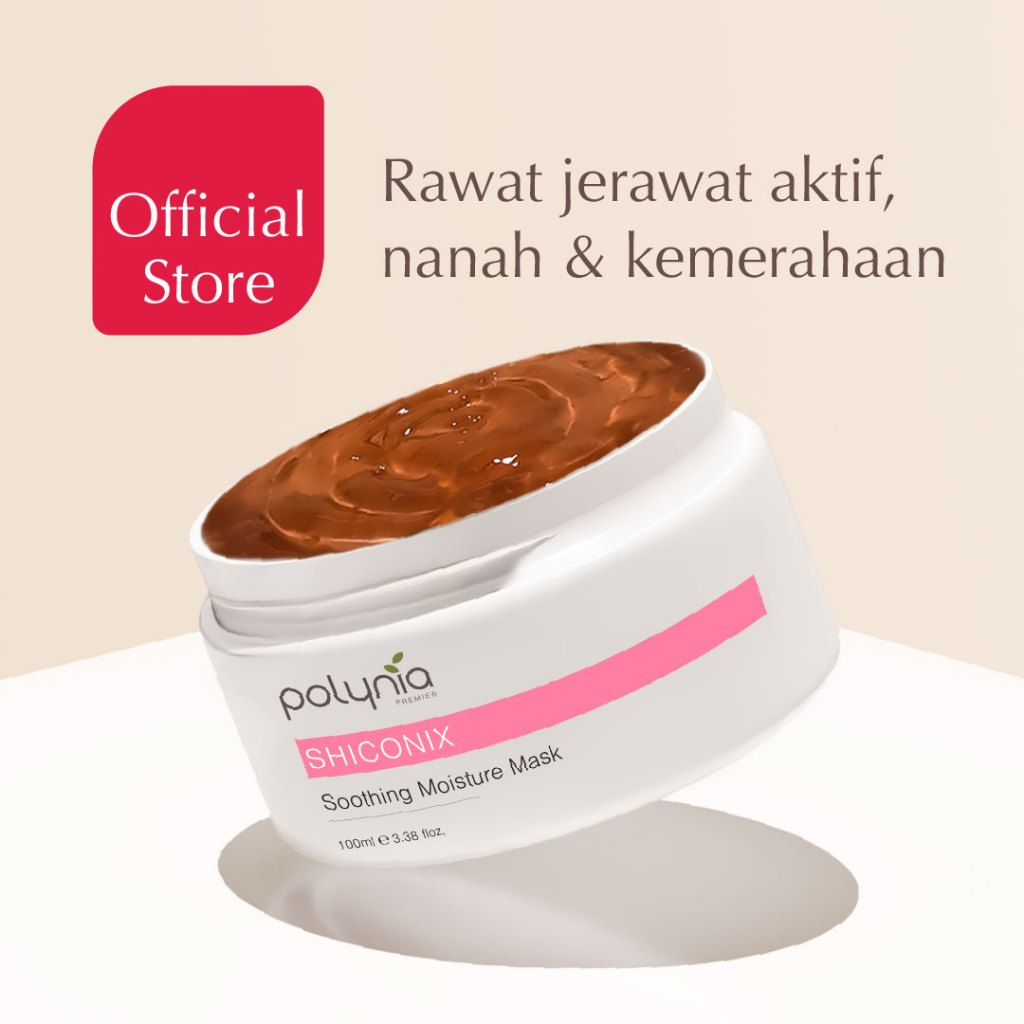 POLYNIA | Shiconix Soothing Moisture Face Mask | Rawat Jerawat Meradang | Tenangkan kulit Kemerahan 