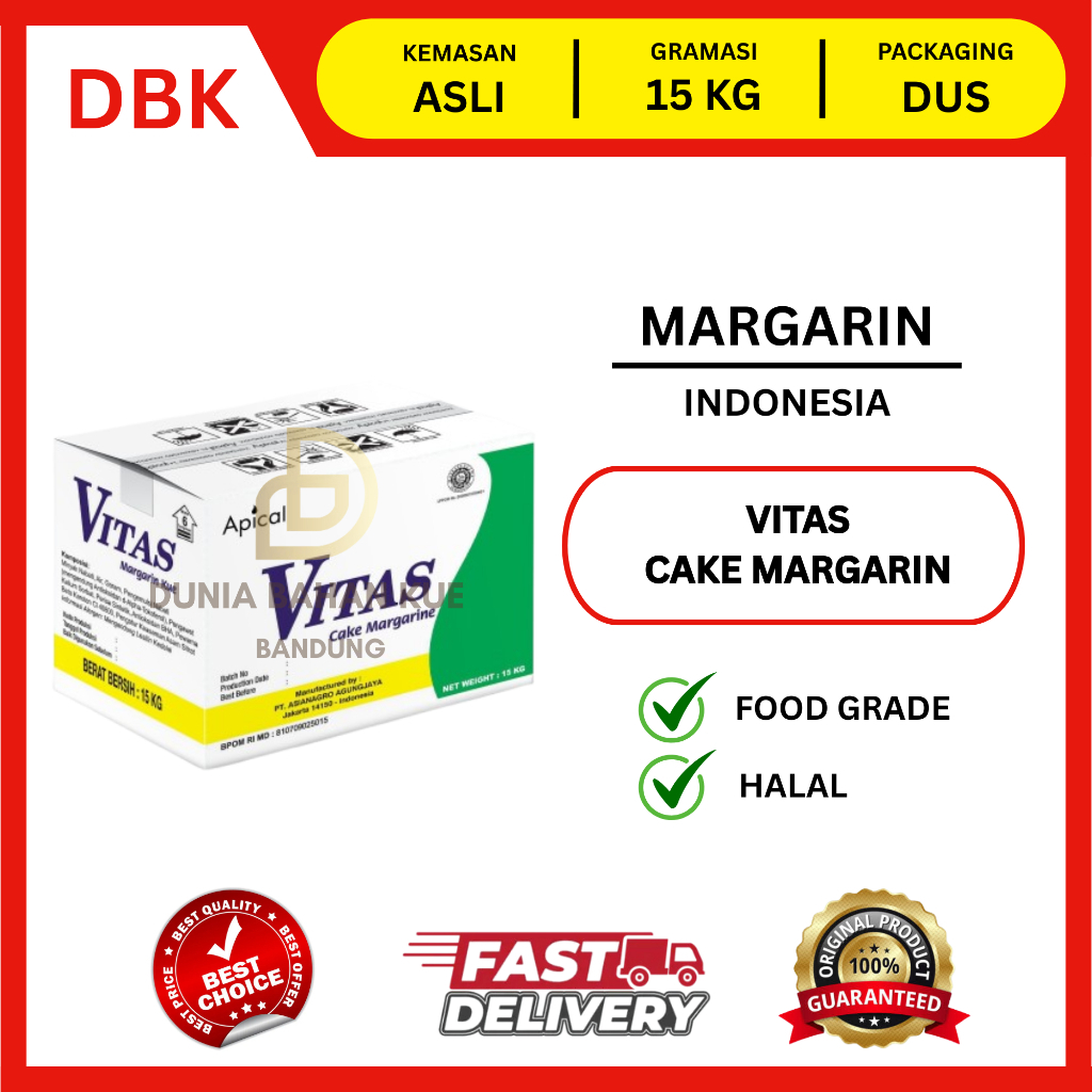VITAS CAKE MARGARIN / MARGARINE VITAS CAKE || 1 DUS 15 KG