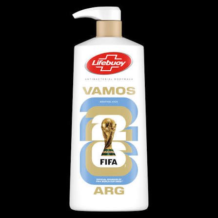 Lifebuoy FIFA Sabun Mandi Cair Menthol Kick 500g / Body Wash Menthol 500 gr