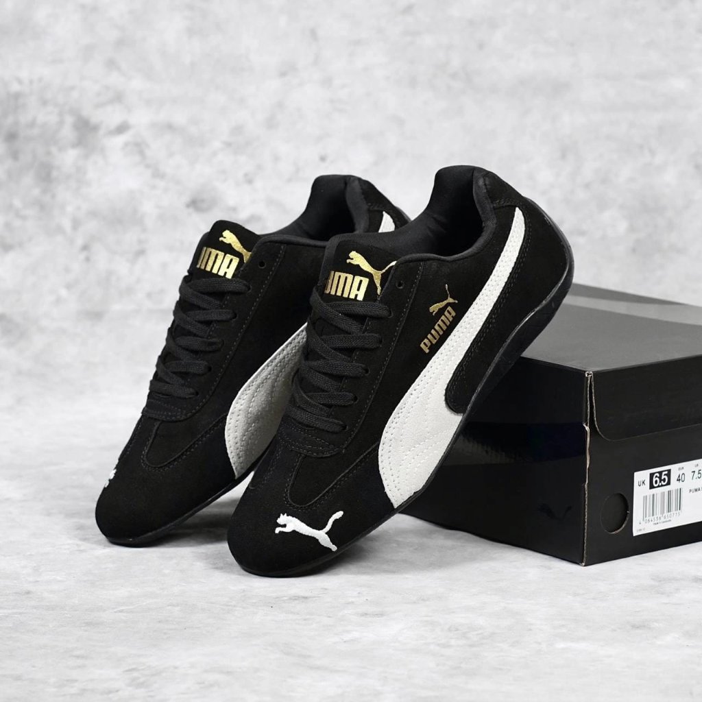 Sepatu sneakers Puma speed cat black white import quality size 36-43 100% brand new