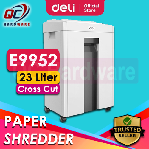 Deli Paper Shredder E9952 Mesin Penghancur Kertas 23L Garansi Resmi - Mesin Penghancur Kertas Deli E