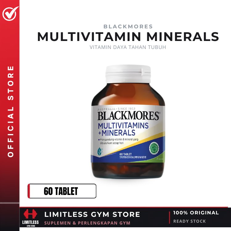 Blackmores Multivitamin + Mineral 60 Tablet Multi Vitamin Dewasa Imunitas