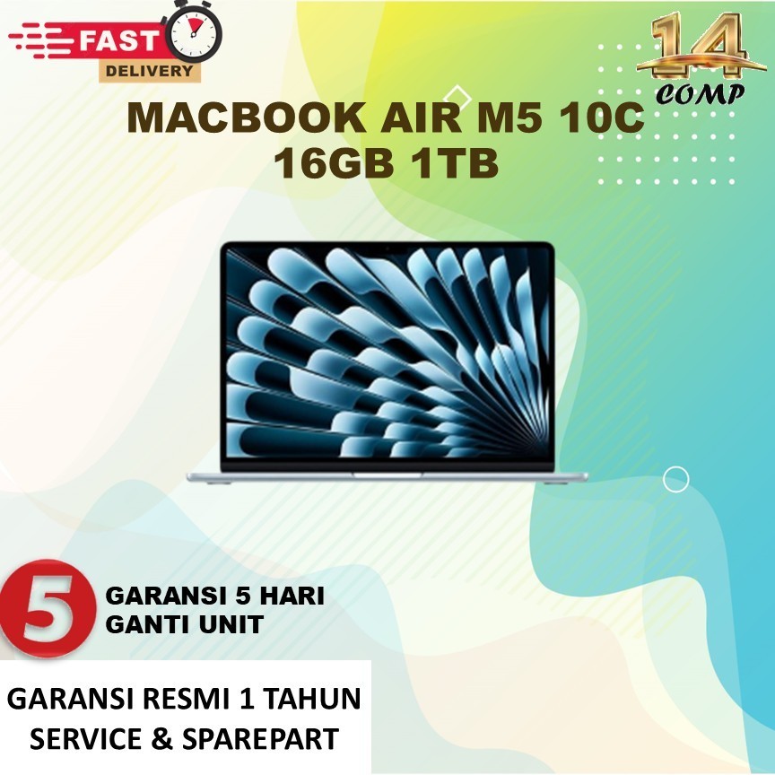 MACBOOK AIR M5 16GB 1 TB | GARANSI RESMI