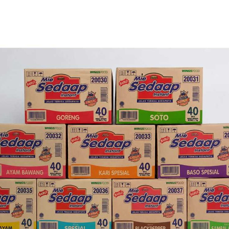 Mie Sedap All Variant Satu Karton/Dus Isi 40pcs