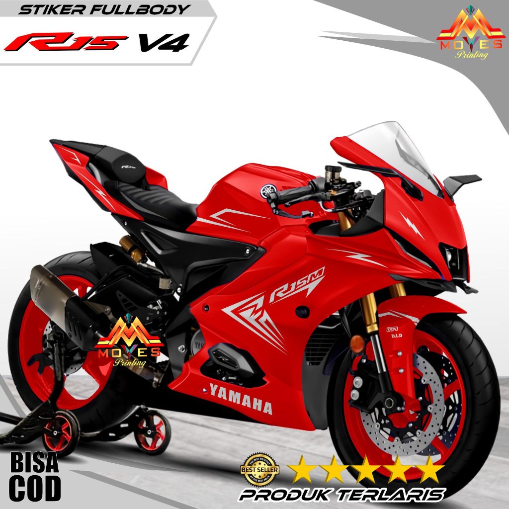 BISA COD Decal stiker r15 v4 Stiker full body R15 v4 Aksesoris Kendaraan Kreen Yamaha R15 V4 Full Bo