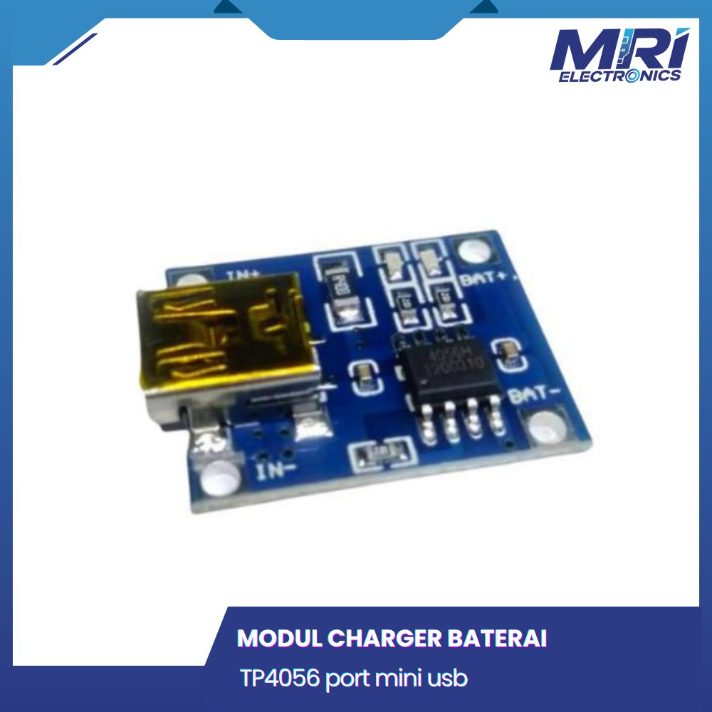 Kit Modul TP4056 Charger Baterai 18650 batre li ion baterai hp Biru Hijau