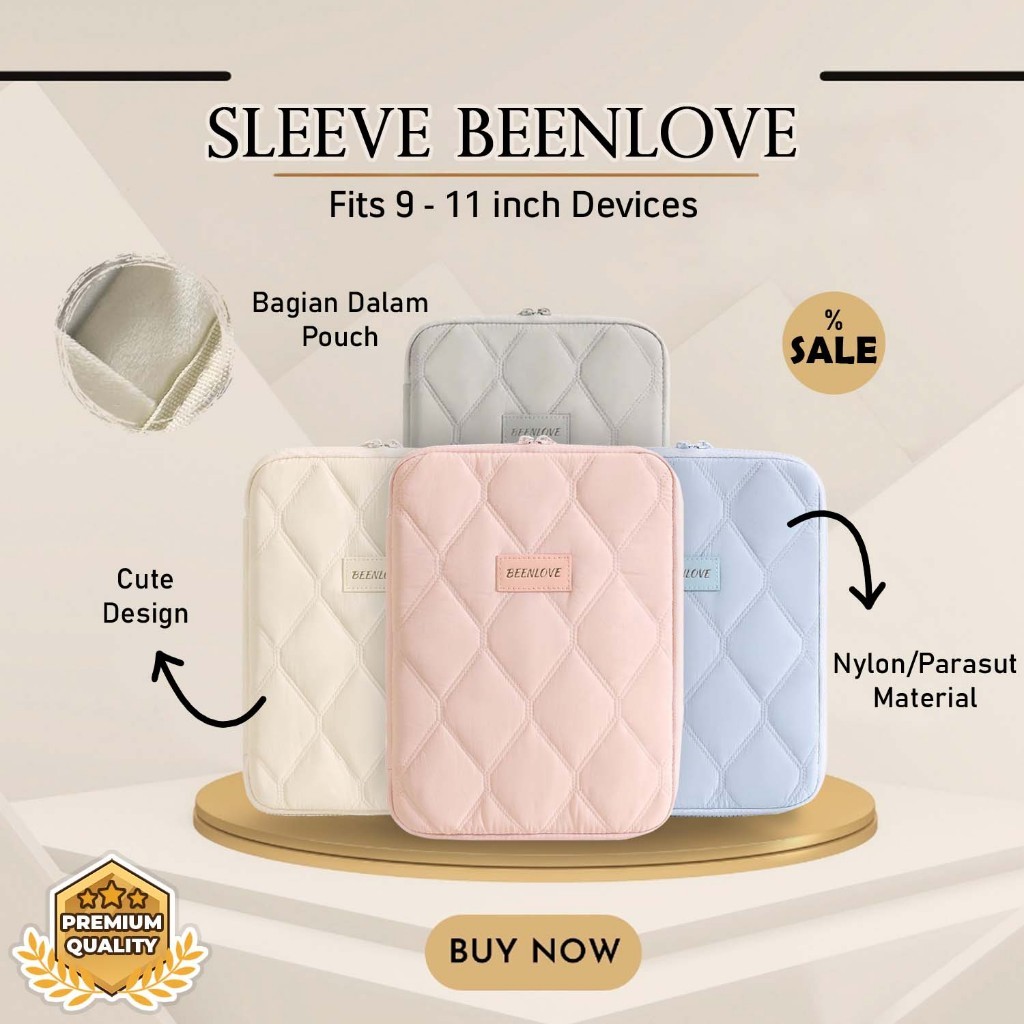 Tas Beenlove Microsoft Surface Go 1 2 3 4 Sleeve Case Cute Polos Pastel Pouch Storage Bag Tas Nylon 