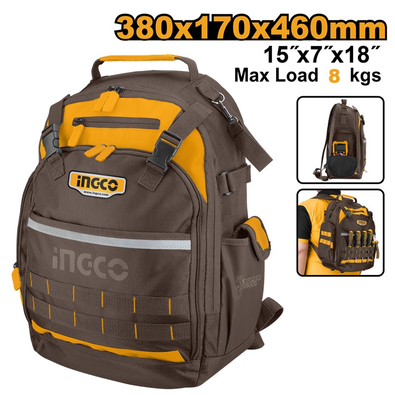 INGCO TOOLBAG 20KG TAS PERKAKAS RANSEL TOOLS BACKPACK INGCO HBP0101