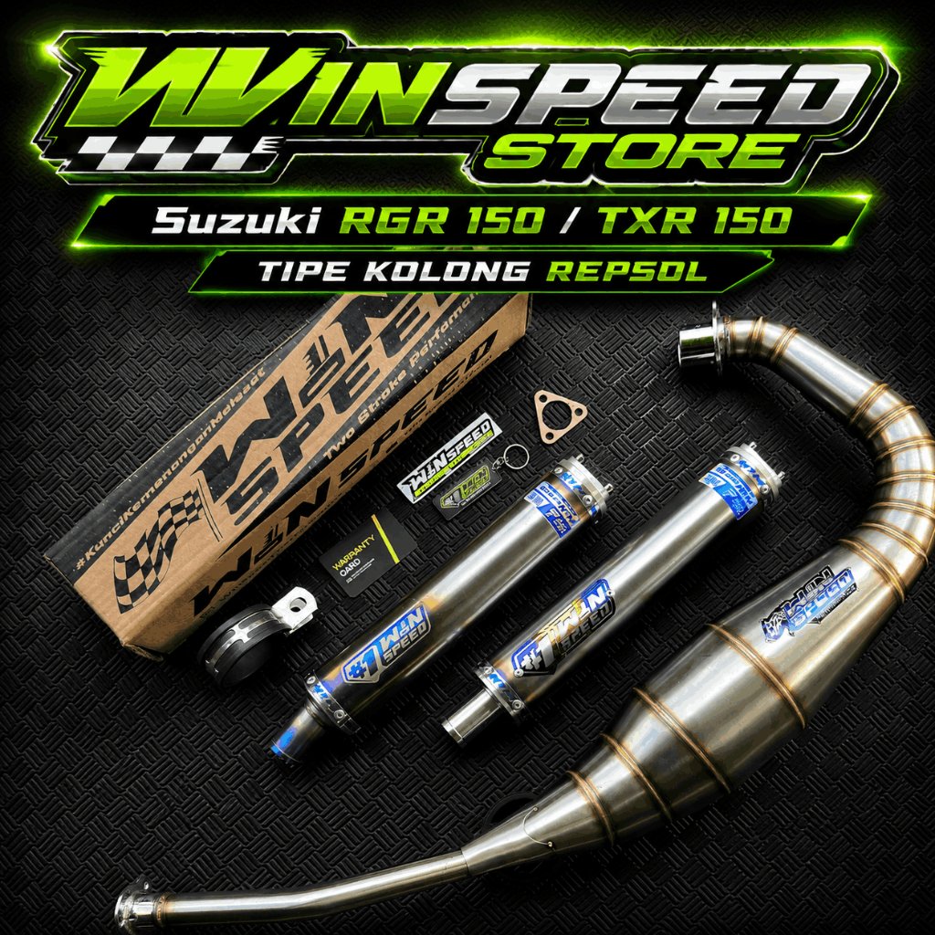 Knalpot RGR 150 Sprinter, Jumbo, Crystal Suzuki TXR tipe Kolong Repsol Winspeed