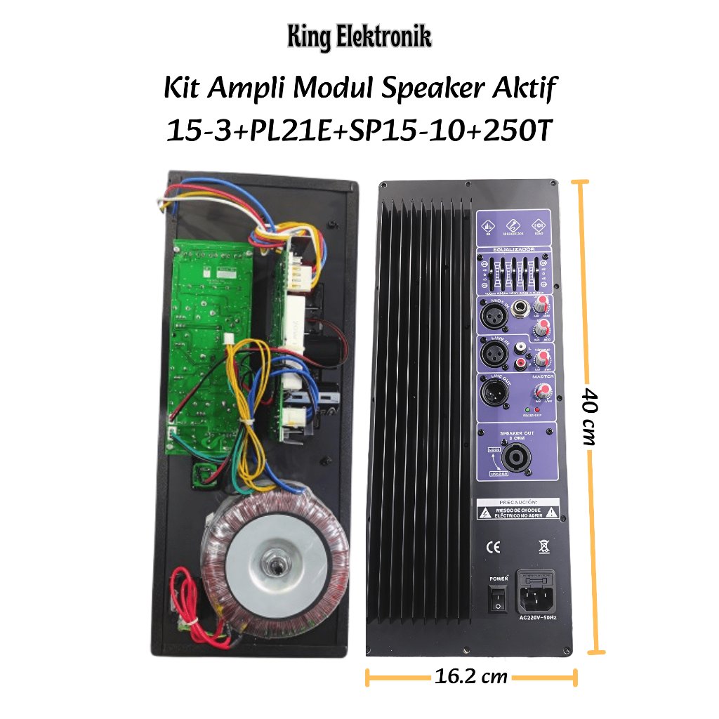 Modul Kit Power Speaker Aktif 15-3 PL21E 250 Watt