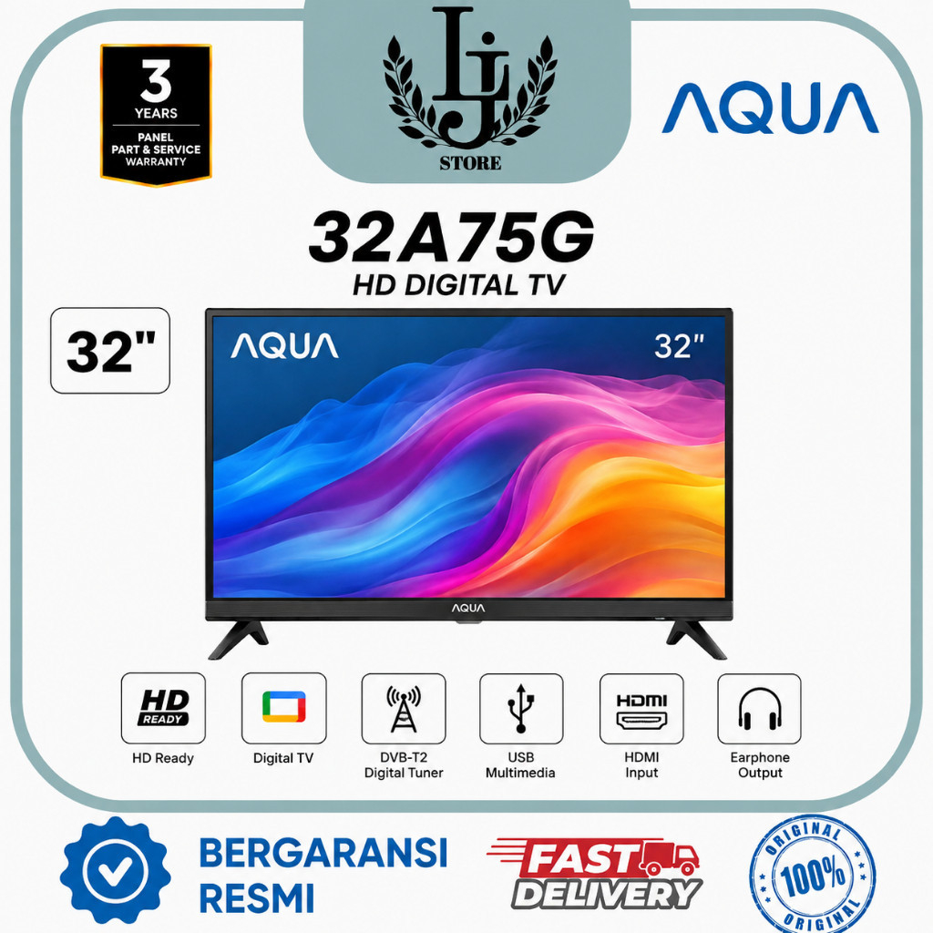 TV LED DIGITAL AQUA 32A75G 32INCH- DIGITAL TV AQUA