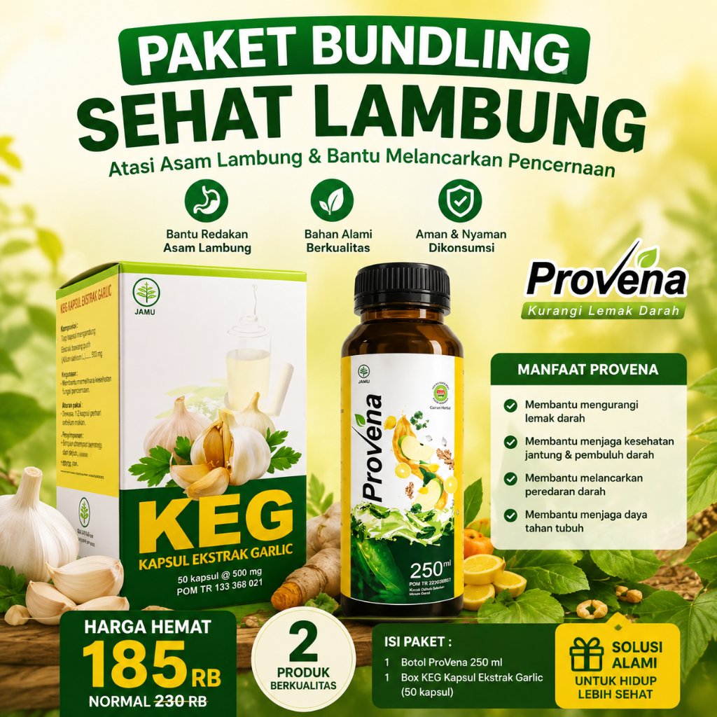 Paket Bundling Provena dan Kapsul Ekstrak Garlic (KEG)