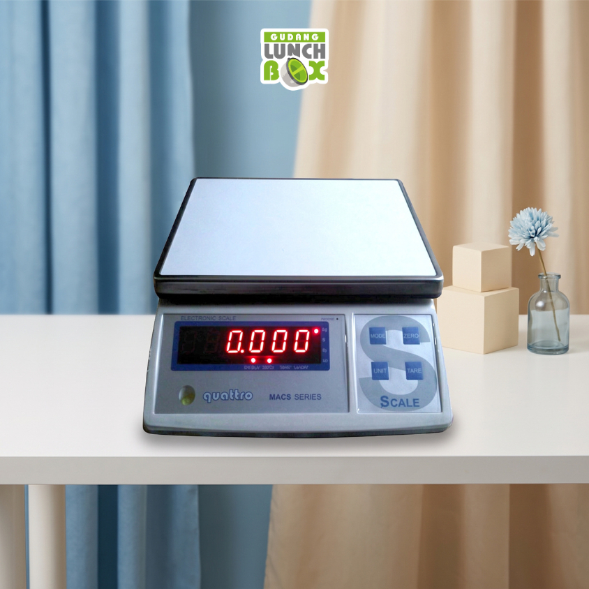 Timbangan Digital Quattro 15kg 30kg Timbangan Quattro MACS-W