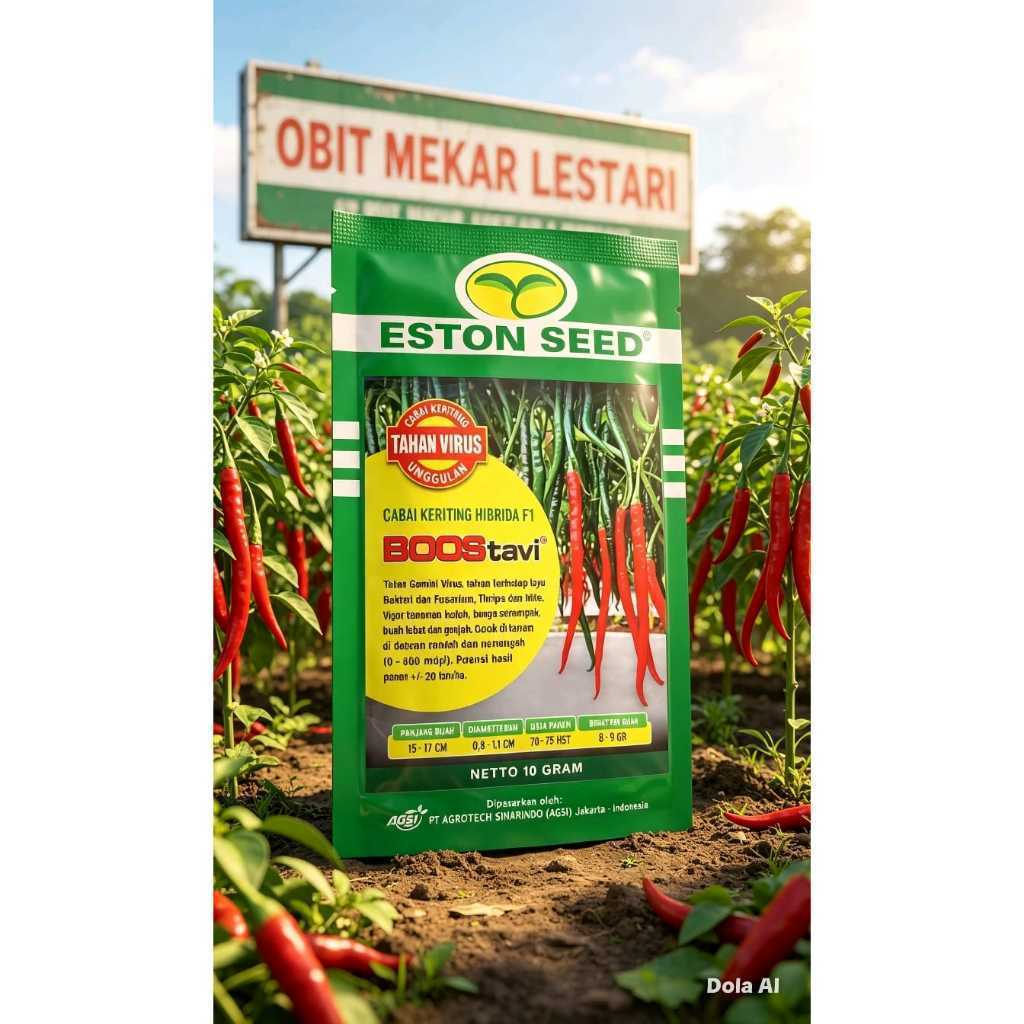 ORIGINAL BOOS TAVI ED MARET 2027  -  Benih biji bibit Cabai cabe Keriting Hibrida Anti Virus Bostavi
