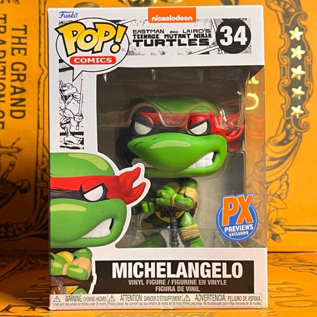 Funko Pop Comics: Teenage Mutant Ninja Turtles TMNT - Michelangelo #34 | PX Previews