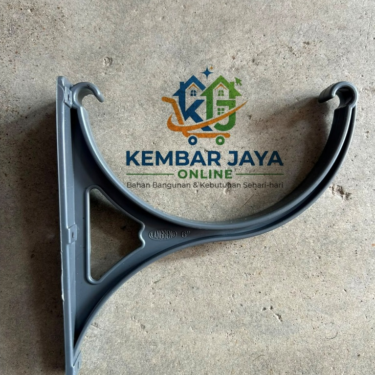 KAKI TALANG BULAT 6 INCH / TUMPUAN TALANG BULAT 6 INCH PVC TEBAL
