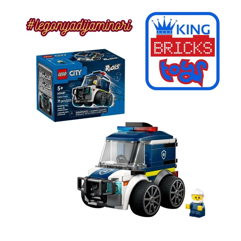 Mainan Anak LEGO 60481 Police Truck - CITY LEGO Original Mobil Polisi Murah Jakarta