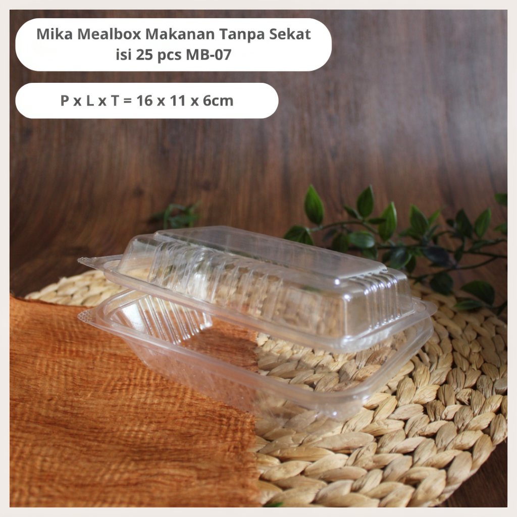 Mika Mealbox Makanan Isi 25 Pcs MB-07 Amaris Packaging