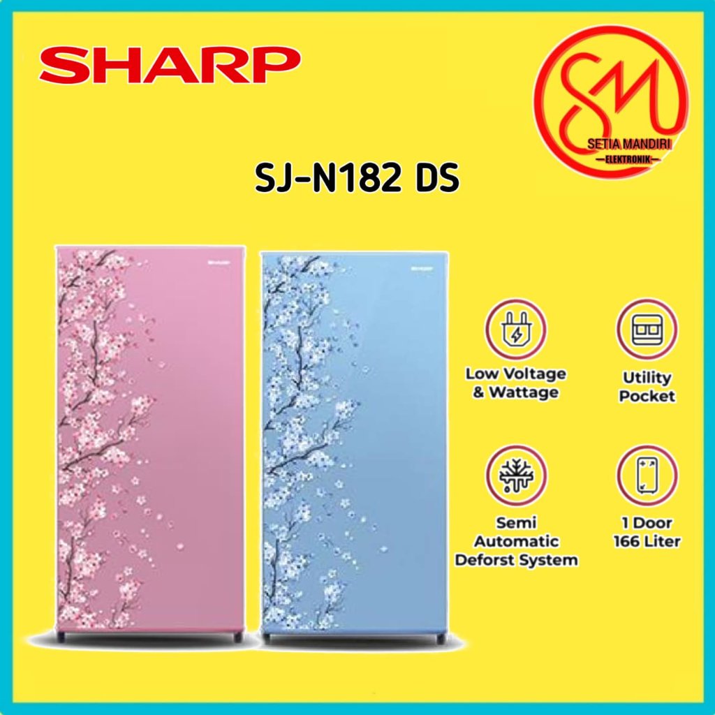KULKAS 1 PINTU SJN182DSB / SJN182DSP