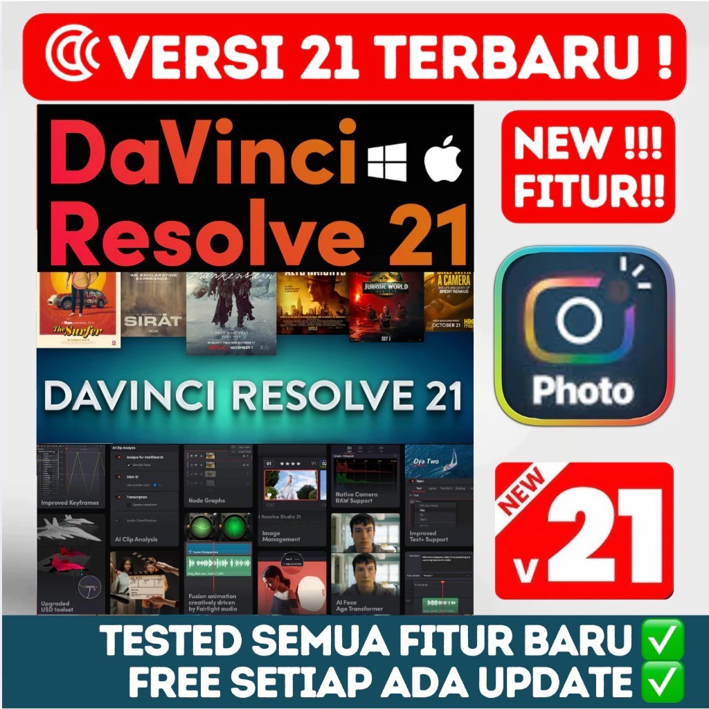 Davinci Resolve 21 Studio Versi Terbaru