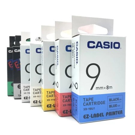 CASIO EZ Label Tape 9mm for Printer KL60 KL120 KL820 KL7400 ORIGINAL