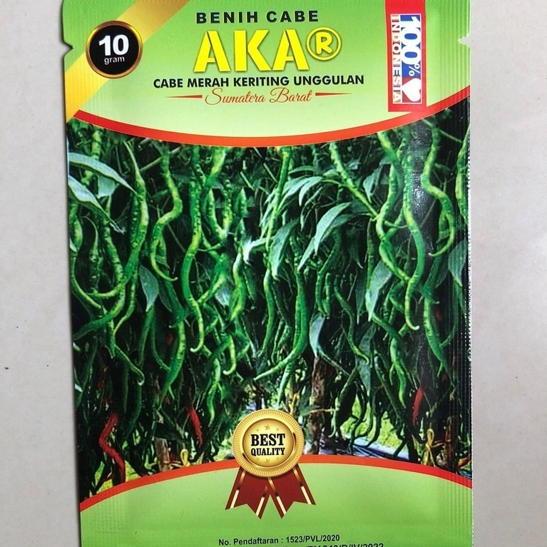Cabe AKAR 10 Gram - Benih Cabe Merah Keriting AKAR - CMK AKAR - Bibit Cabe AKAR