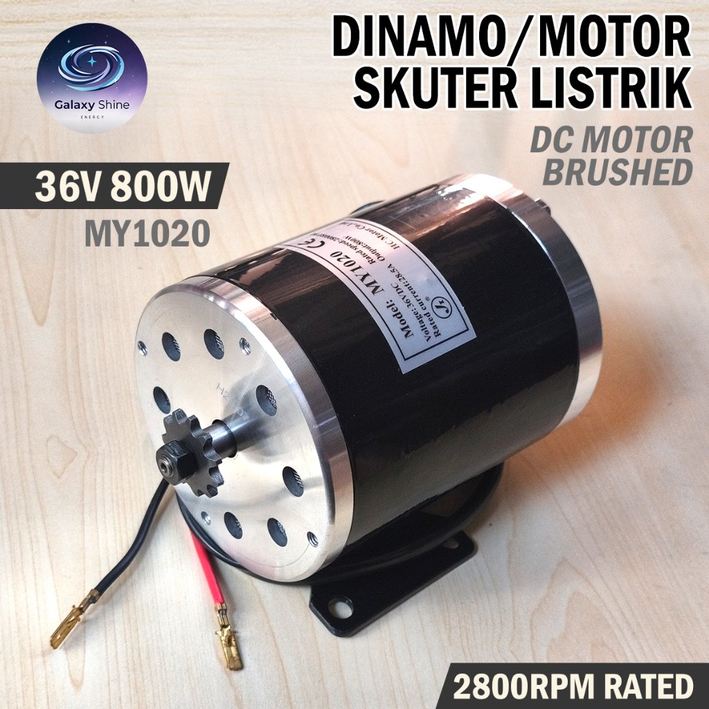 DINAMO MY1020 36V 800W DC MOTOR BRUSHED SKUTER ELEKTRIK MOTOR MINI TRAIL ELECTRIC SCOOTER LISTRIK SE