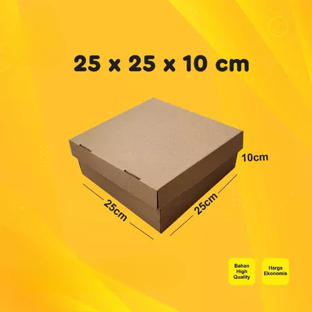Box Kardus Die Cut Gift Box Packaging Hampers 22x22x10 cm