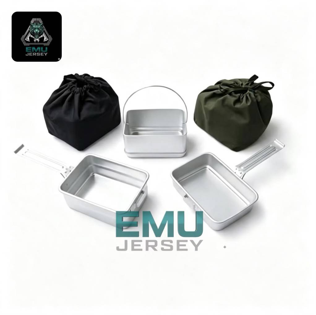 Nesting Kotak TNI Alat masak camping cooking set kotak Nesting TNI