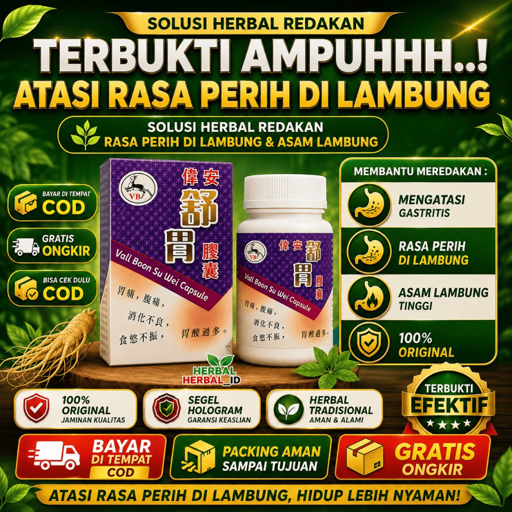 Vall Boon Su Wei Original Capsule Herbal Lambung & Pencernaan