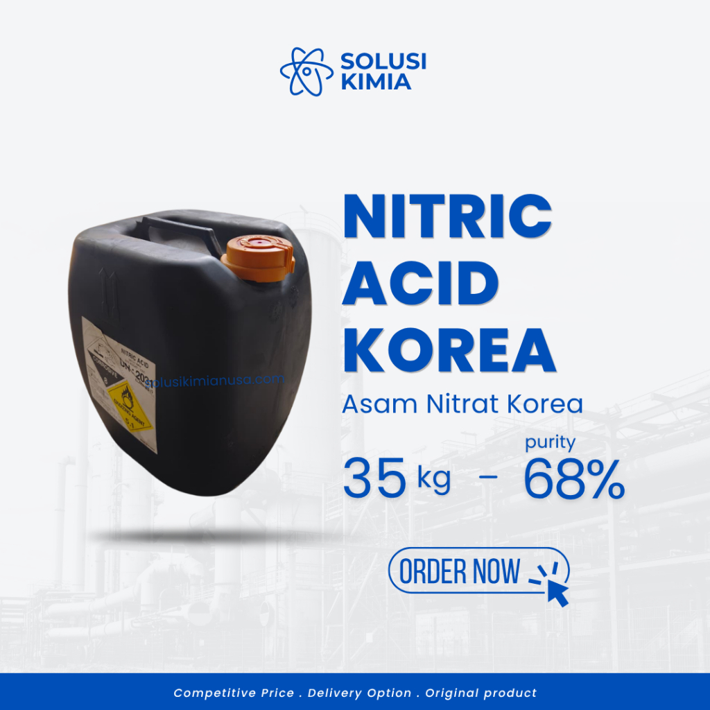 Nitric Acid Korea 68% 35kg | Asam Nitrat HNO3 Industri Pemurnian Logam