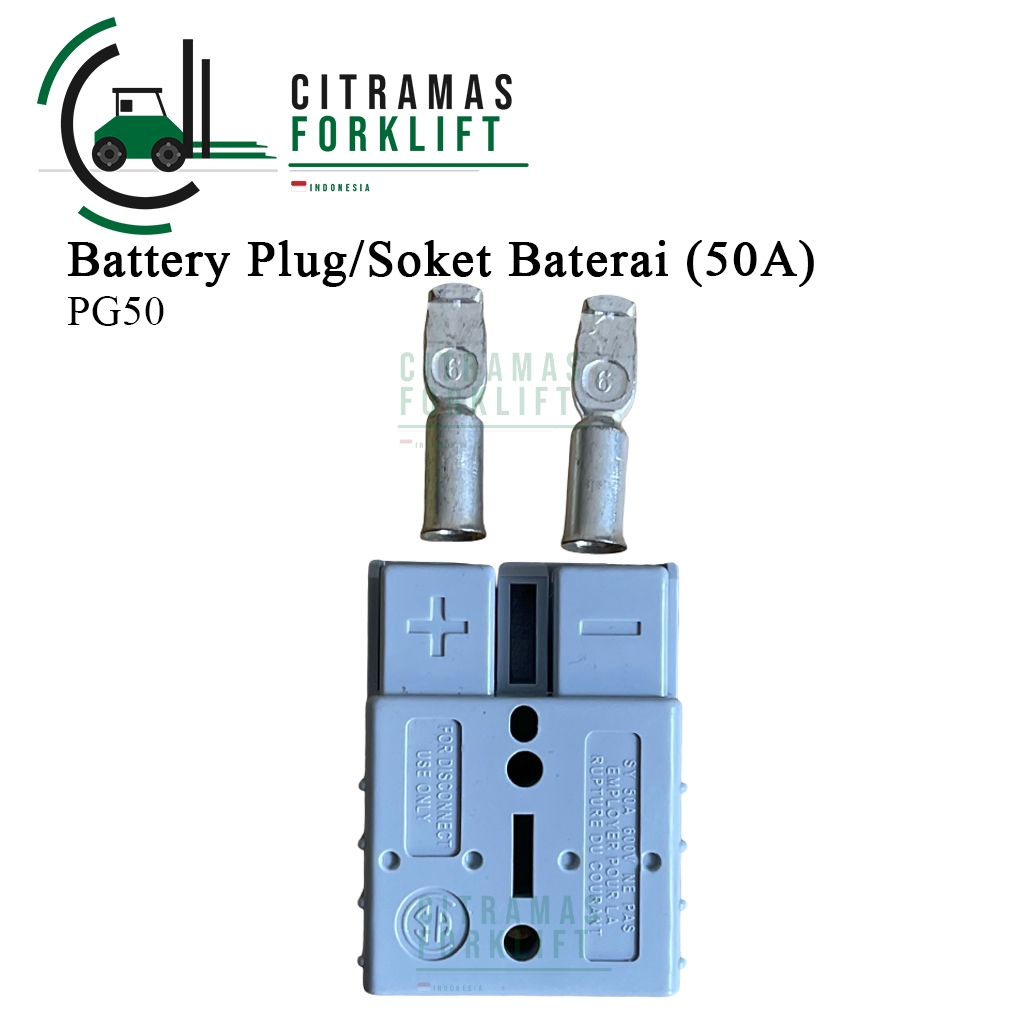 Battery Plug / Soket Baterai (50A) PG50 untuk Forklift