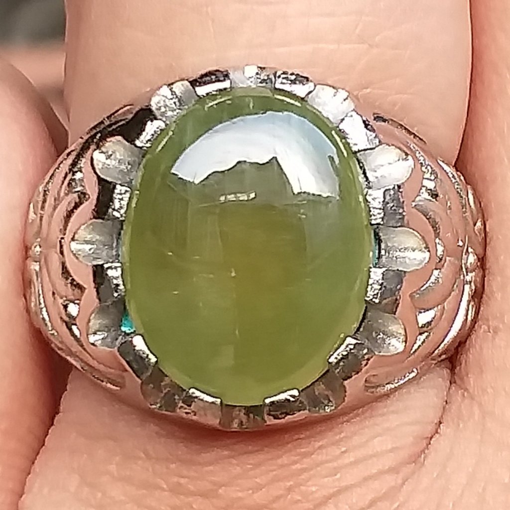 Cincin Green Sapphire Memo GLI Natural & Murah
