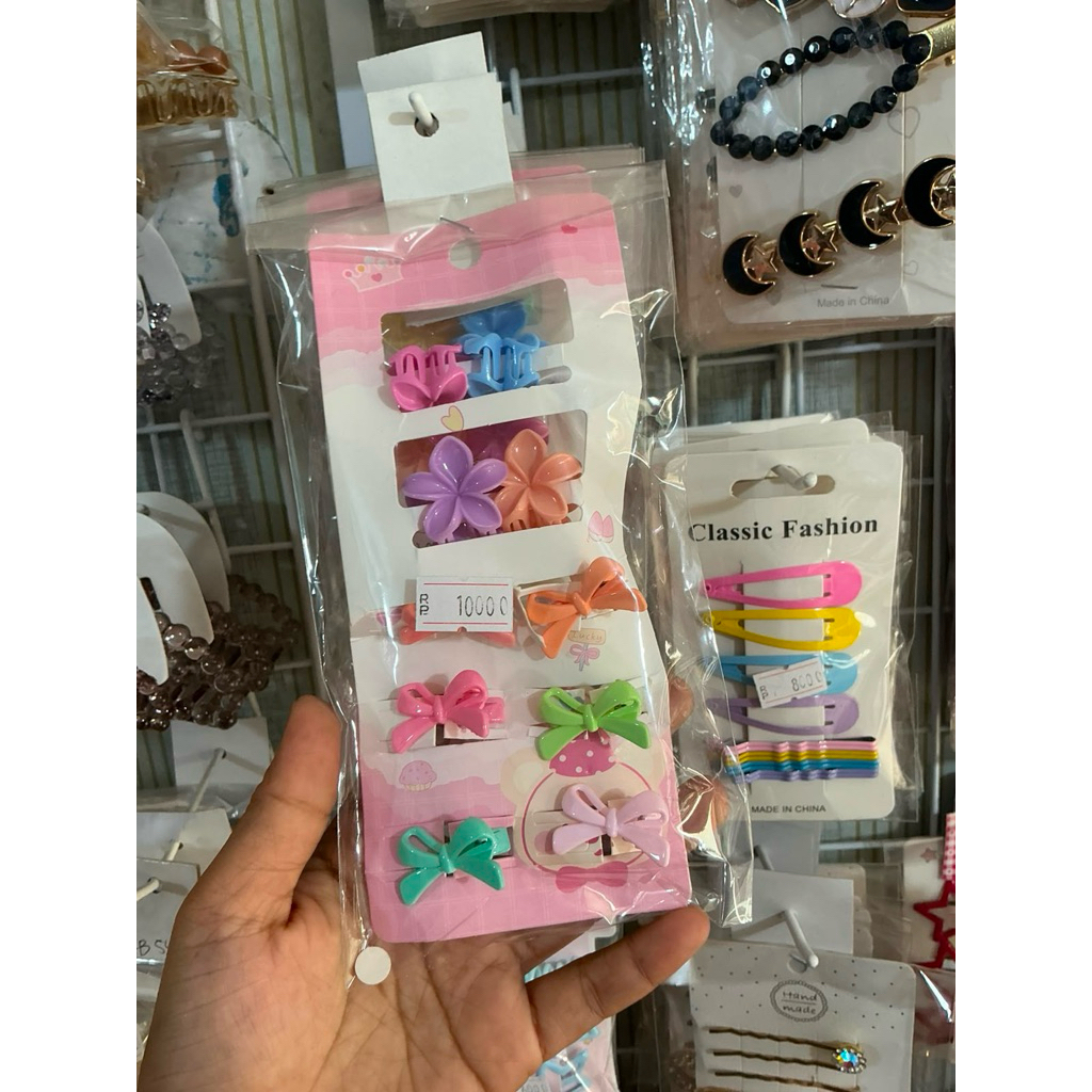 Jepit Kutu Jedai Mini Karakter Lucu Imut Rambut Poni Import