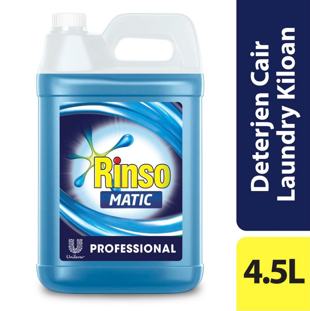 Rinso Matic Cair 4,5Liter / Rinso Matic Professional 4,5 Liter / Rinso 4,5Liter / Rinso Matic 5Liter