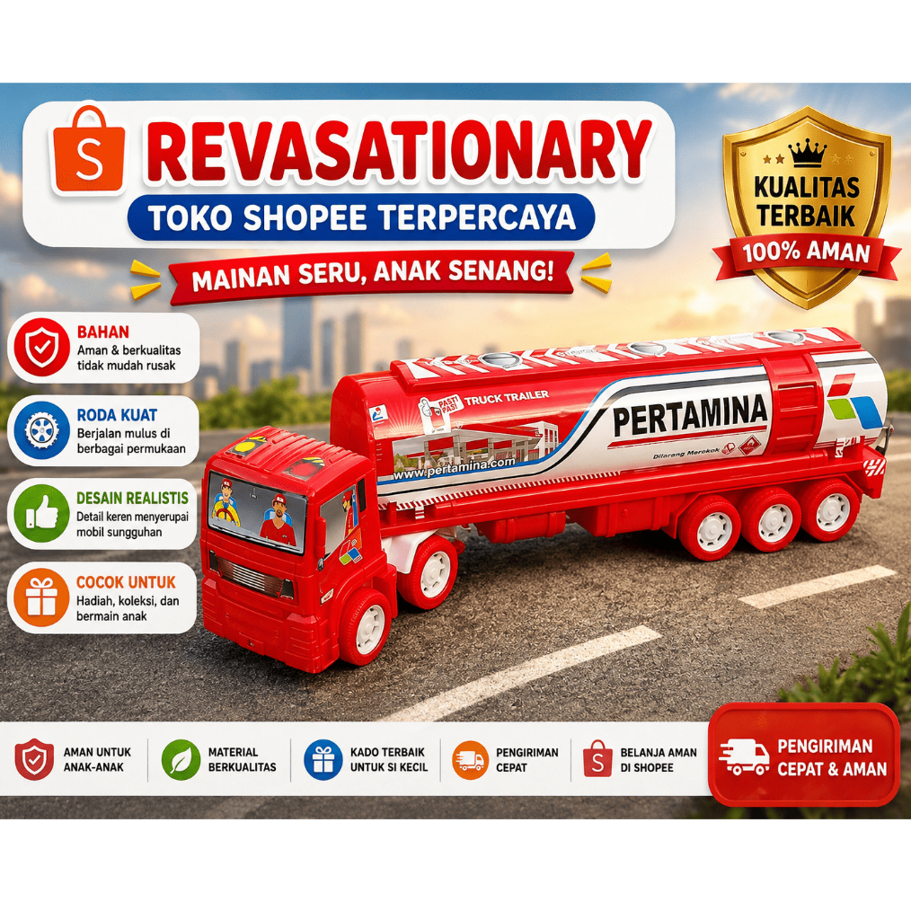 Mainan Truck Pertamina Ukuran Besar /Promo Mainan Truck Pertamina