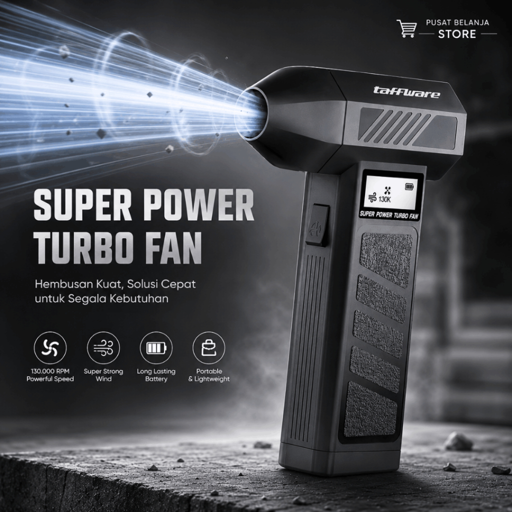 Taffware Blower Angin Kencang Service Hp Mini Turbo Violent Air Cordless Jet Portable 130000RPM P30