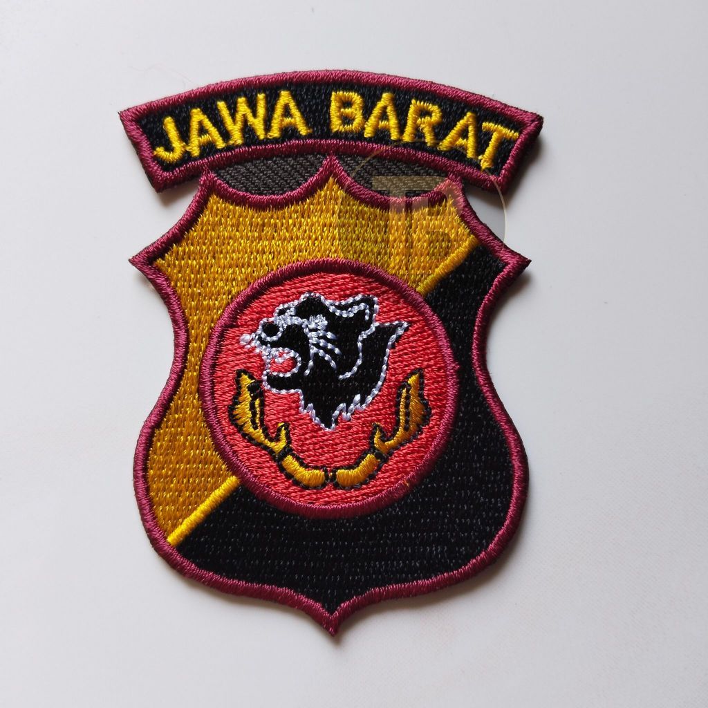 Logo Bordir / Patch / Emblem Polda Jawa Barat.
