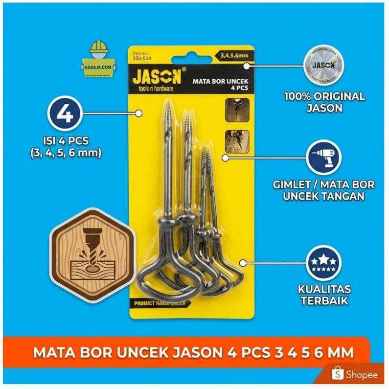 Jason Mata Bor Uncek 4 pcs 3,4,5,6mm