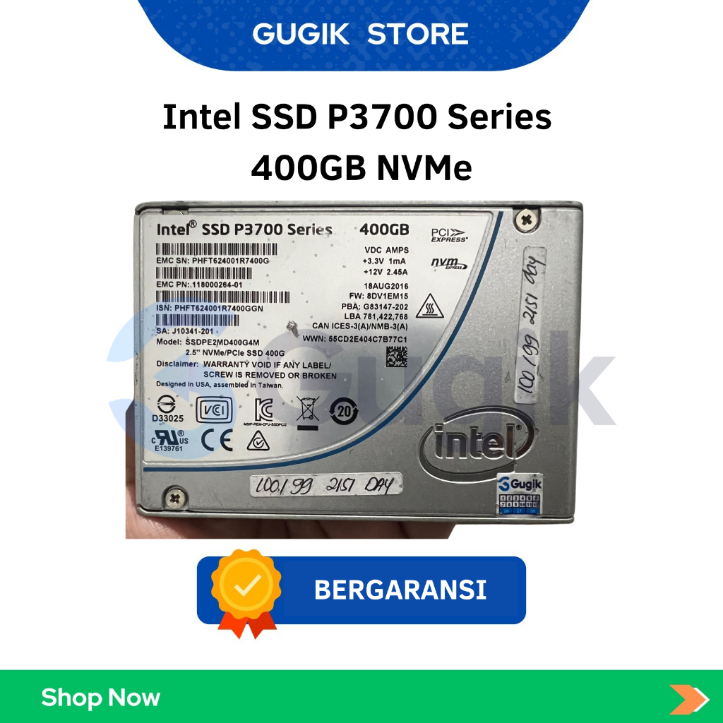 Intel SSD P3700 Series 400GB NVMe