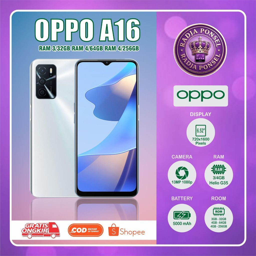 HP OPPO A16 Second RAM 3/32GB